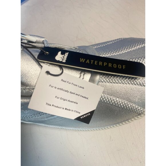 NEW Sorel Disney Frozen Snow Boots W's 10 Silver Faux Shearling -25F HTF - Picture 8 of 12